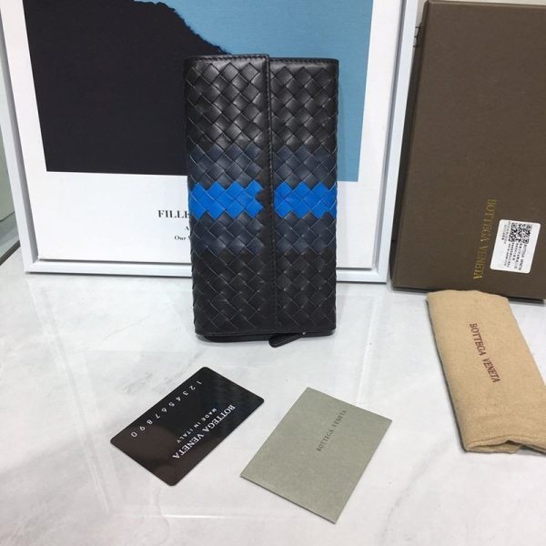 希少色ボッテガヴェネタ イントレチャート 偽物 ラム スナップ 長財布 boj26536 - 画像 (5)