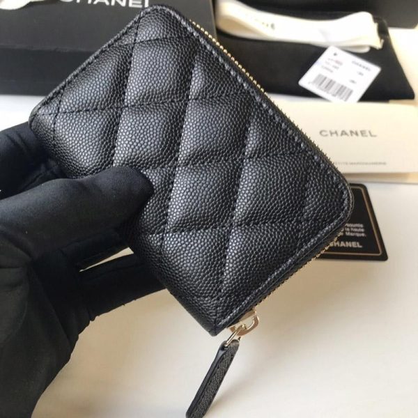 目を惹く シャネル ジップ コインパース コピー キャビアスキン sha23263 - 画像 (5)