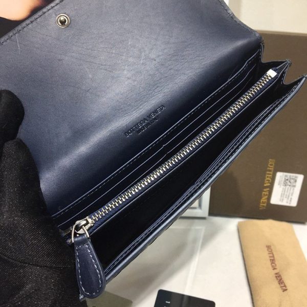日本未入荷ボッテガヴェネタ イントレチャート 偽物 ラム スナップ 長財布 boy48673 - 画像 (7)