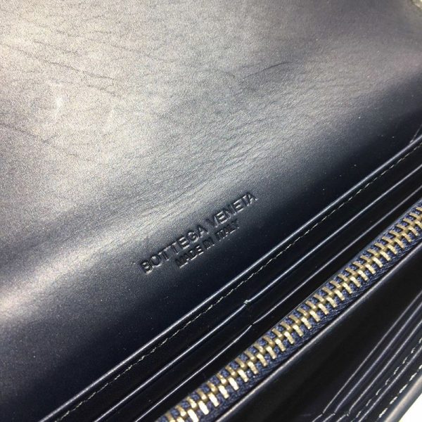 日本未入荷ボッテガヴェネタ イントレチャート 偽物 ラム スナップ 長財布 boy48673 - 画像 (8)