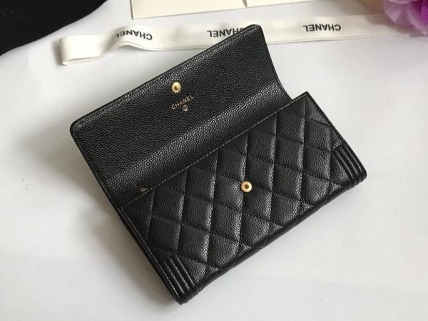 超話題!シャネル 長財布 ボーイ シャネル 偽物 キャビアスキン shu95881 - 画像 (6)