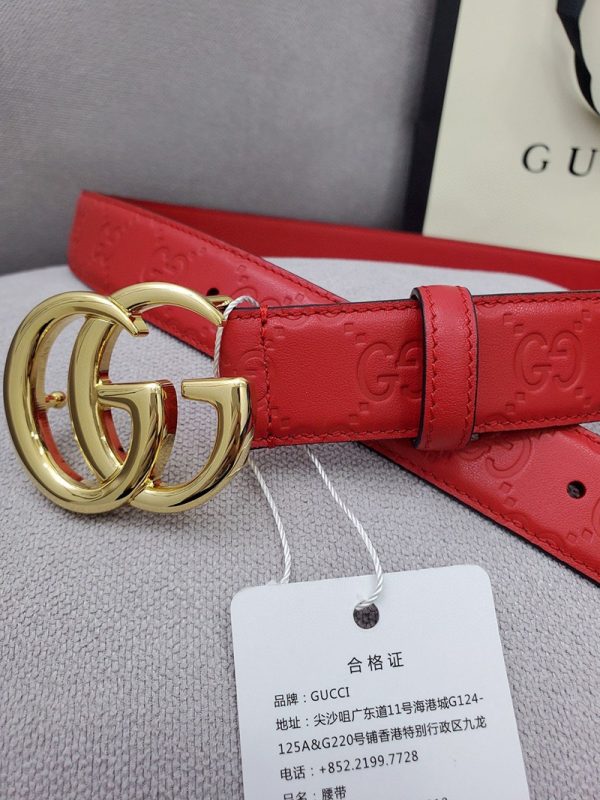 大人気!!新色グッチ ベルト コピー GGマーモント カジュアルベルト 30mm guf34767 - 画像 (4)