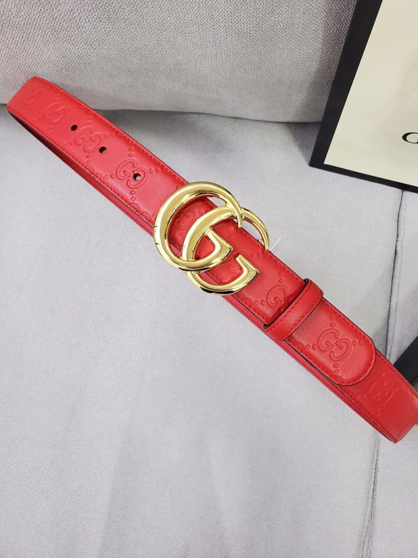 大人気!!新色グッチ ベルト コピー GGマーモント カジュアルベルト 30mm guf34767 - 画像 (6)