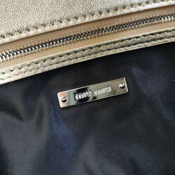 【日本未発売】ミュウミュウ クリスタルチェーン 偽物♪マテラッセショルダー myi82580 - 画像 (8)