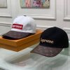 争奪戦シュプリーム ヴィトン キャップ 偽物 Perforated Camp Cap navy 2色 vuk83095