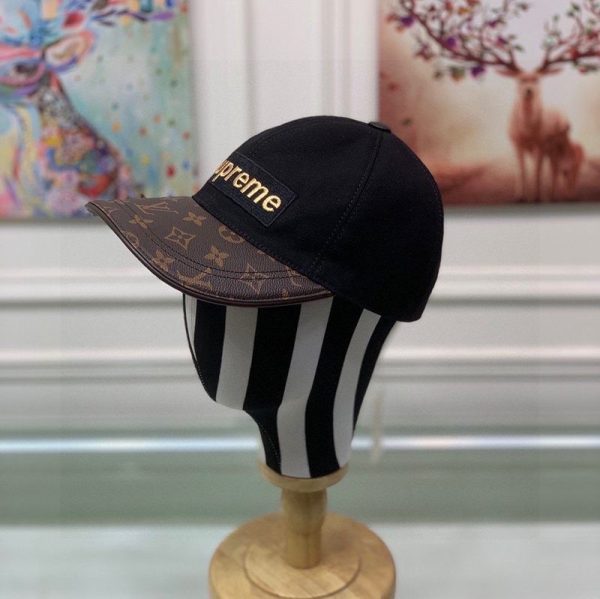 争奪戦シュプリーム ヴィトン キャップ 偽物 Perforated Camp Cap navy 2色 vuk83095 - 画像 (2)