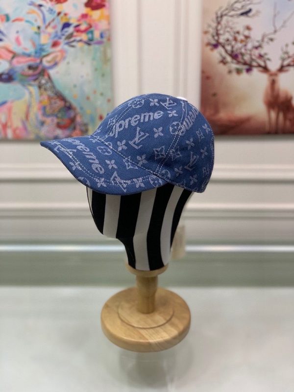 希少色シュプリーム ヴィトン キャップ 偽物 Perforated Camp Cap navy 2色 vub13408 - 画像 (2)