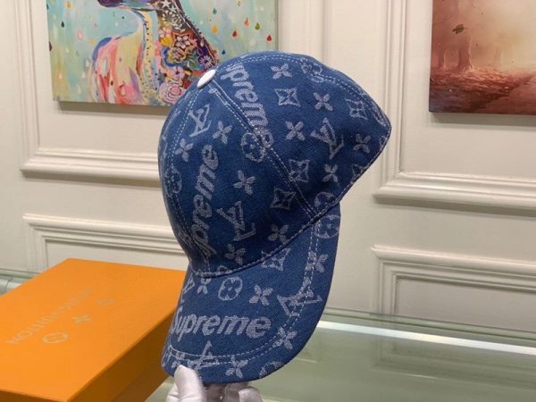 希少色シュプリーム ヴィトン キャップ 偽物 Perforated Camp Cap navy 2色 vub13408 - 画像 (3)