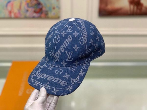 希少色シュプリーム ヴィトン キャップ 偽物 Perforated Camp Cap navy 2色 vub13408 - 画像 (4)