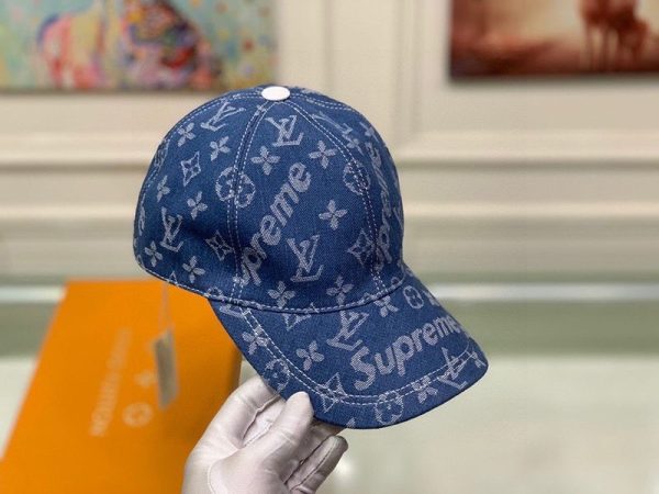 希少色シュプリーム ヴィトン キャップ 偽物 Perforated Camp Cap navy 2色 vub13408 - 画像 (5)
