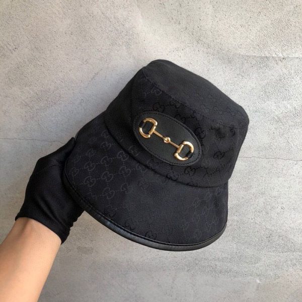 定番 グッチ GGキャンバス フェドラ バゲットハット gua01428 - 画像 (7)