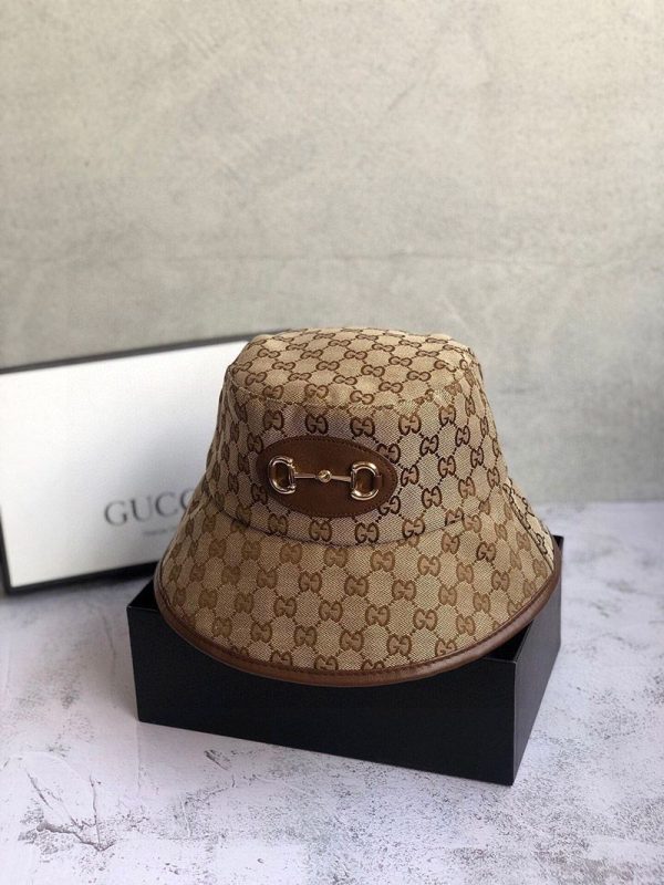 秋冬新作 グッチ GGキャンバス フェドラ バゲットハット guz46238 - 画像 (2)