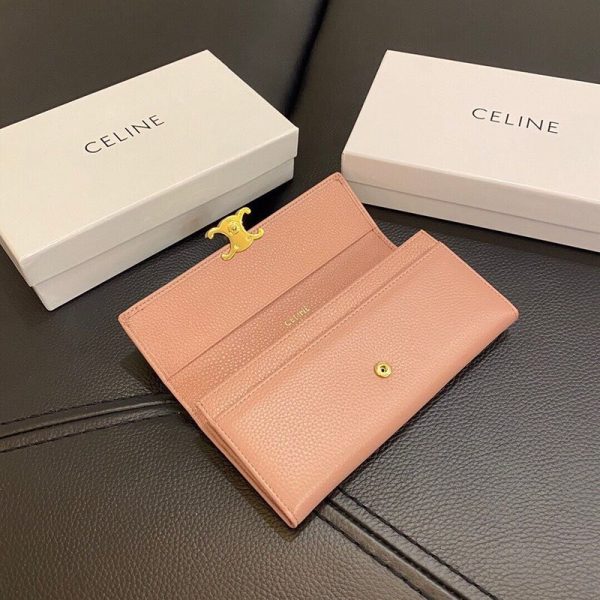 完売必至 セリーヌ コピー ラージ トリオンフ フラップウォレット ラムスキン長財布 Ceq81746 - 画像 (8)