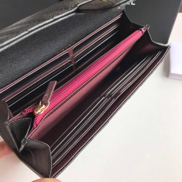 希少限定品 シャネル 二折りカブセ長財布 コピーキャビア 80758 - 画像 (8)