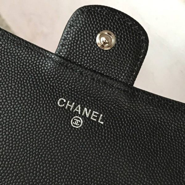 希少限定品 シャネル 二折りカブセ長財布 キャビア sho32812 - 画像 (6)
