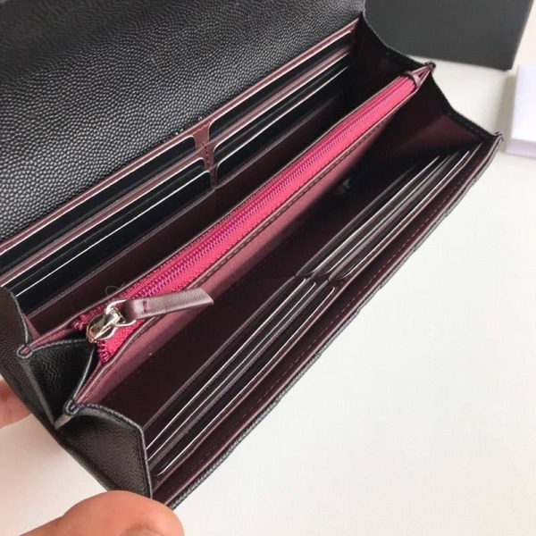 希少限定品 シャネル 二折りカブセ長財布 キャビア sho32812 - 画像 (8)
