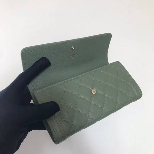 希少 シャネル キャビア 二折りカブセ長財布 コピーボーイ シャネル shc96709 - 画像 (7)