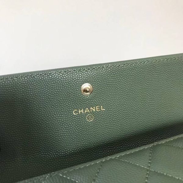 希少 シャネル キャビア 二折りカブセ長財布 コピーボーイ シャネル shc96709 - 画像 (6)