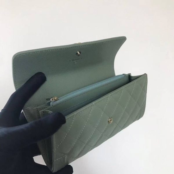 希少 シャネル キャビア 二折りカブセ長財布 コピーボーイ シャネル shc96709 - 画像 (8)