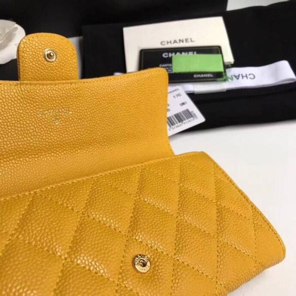 定番人気 シャネル 二折りカブセ長財布 偽物 キャビア shb09378 - 画像 (6)