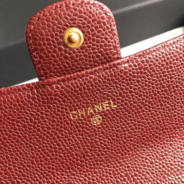 注目度抜群！シャネル 二折りカブセ長財布 偽物 キャビア shn77727 - 画像 (6)