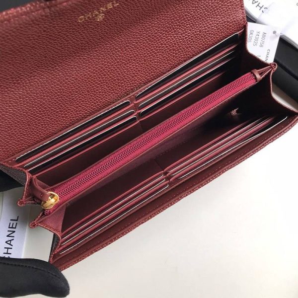 注目度抜群！シャネル 二折りカブセ長財布 偽物 キャビア shn77727 - 画像 (7)