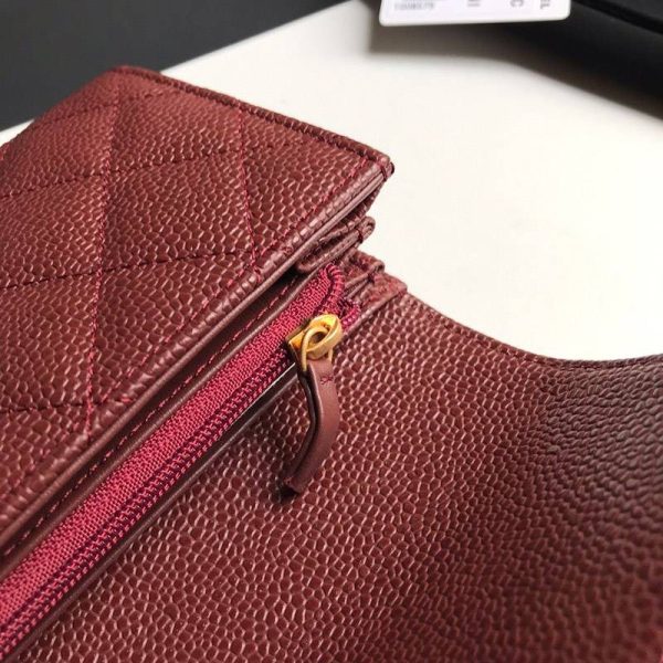 注目度抜群！シャネル 二折りカブセ長財布 偽物 キャビア shn77727 - 画像 (8)