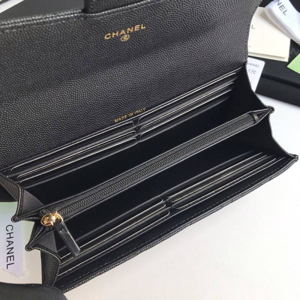 ★日本!!人気！シャネル コピー 二折りカブセ長財布 キャビア shh69188 - 画像 (8)