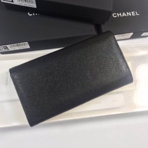 人気  シャネル キャビアスキン 偽物 ココマーク 二つ折り長財布 sho97441 - 画像 (5)