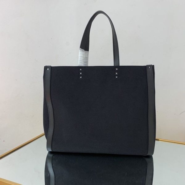 超希少！ヴァレンティノ トートバッグ コピー ショッピングバッグ NEON VLTN キャンバス ミディアム XY2B0A35DJKN78 - 画像 (2)