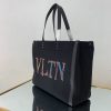 超希少！ヴァレンティノ トートバッグ コピー ショッピングバッグ NEON VLTN キャンバス ミディアム XY2B0A35DJKN78 - 画像 (4)