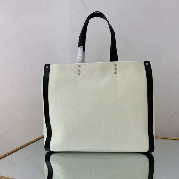 可愛いヴァレンティノ トートバッグ 偽物 ショッピングバッグ NEON VLTN キャンバス ミディアム Vum18973 - 画像 (2)