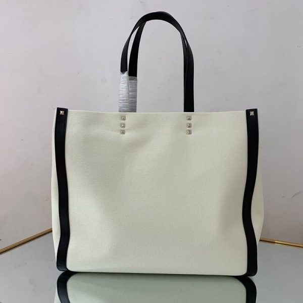 ★日本!!人気！ヴァレンティノ トートバッグ コピー ショッピングバッグ NEON VLTN キャンバス ミディアム Vua11801 - 画像 (2)