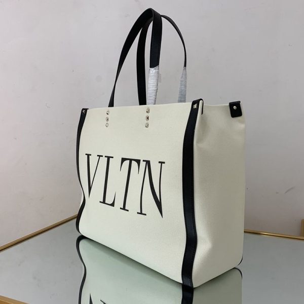 ★日本!!人気！ヴァレンティノ トートバッグ コピー ショッピングバッグ NEON VLTN キャンバス ミディアム Vua11801 - 画像 (4)
