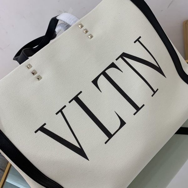 ★日本!!人気！ヴァレンティノ トートバッグ コピー ショッピングバッグ NEON VLTN キャンバス ミディアム Vua11801 - 画像 (5)