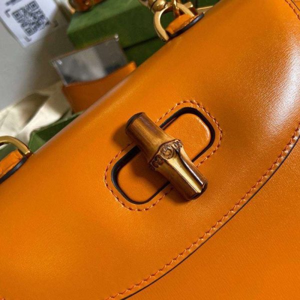 大人気！グッチ 偽物 バンブー スモール トップハンドルバッグ 2サイズ guz46362 - 画像 (6)