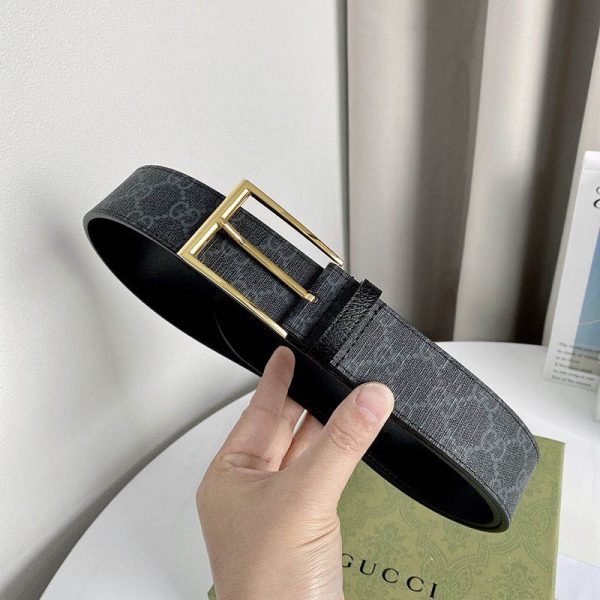 《大人気》グッチ リバーシブル ベルト コピー スクエア バックル 40mm gux35043 - 画像 (3)