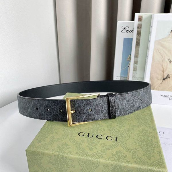 《大人気》グッチ リバーシブル ベルト コピー スクエア バックル 40mm gux35043 - 画像 (5)