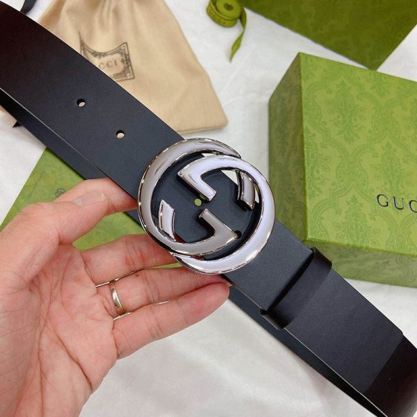 21AW新作グッチ GGマーモント スーパーコピー スリムベルト 38mm gub54920 - 画像 (6)