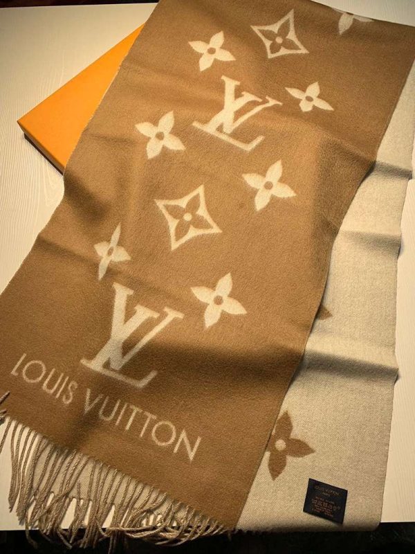 完売必至 お洒落に♪ルイヴィトン カシミヤ タッセル マフラ 偽物 vum94325 - 画像 (3)