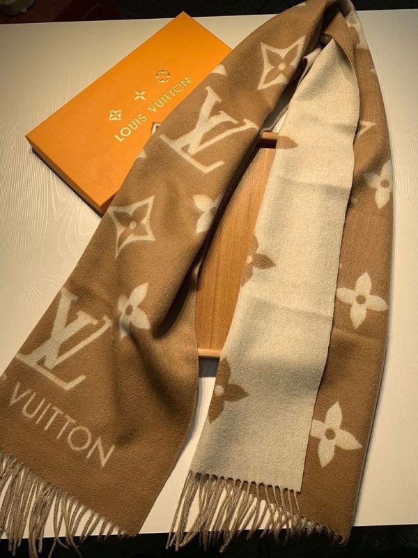 完売必至 お洒落に♪ルイヴィトン カシミヤ タッセル マフラ 偽物 vum94325 - 画像 (6)