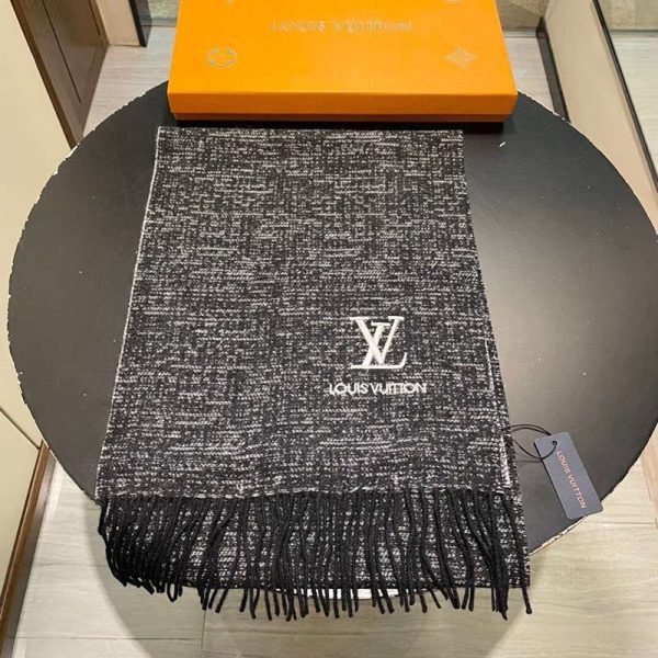 ギフトに最適♪ルイヴィトン カシミヤ タッセル マフラ vug63600 - 画像 (3)