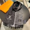 ギフトに最適♪ルイヴィトン カシミヤ タッセル マフラ vug63600 - 画像 (5)