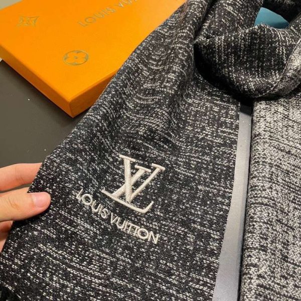 ギフトに最適♪ルイヴィトン カシミヤ タッセル マフラ vug63600 - 画像 (7)