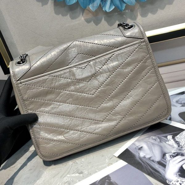 21AW新作サンローラン ショルダーバッグ 偽物 ニキ ミディアム ヴィンテージレザー 2way 4988940EN041202 - 画像 (2)
