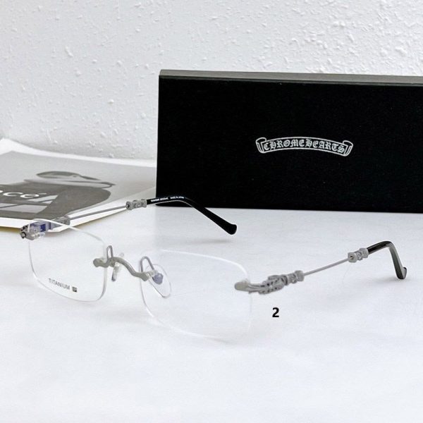 【人気商品】クロムハーツメガネ 偽物【BONE PRONE】メタルフレーム眼鏡 Kut36839 - 画像 (2)