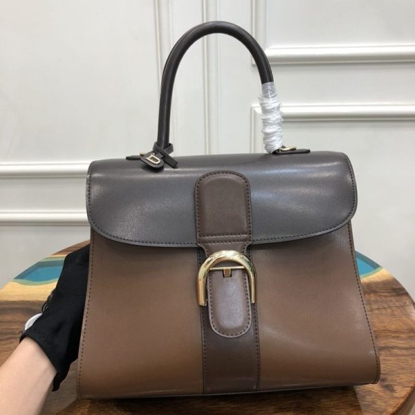 春もの新作デルボー 偽物 カーフスキン ブリヨン MM ショルダー ハンドバッグ AA0405AAM024F - 画像 (5)