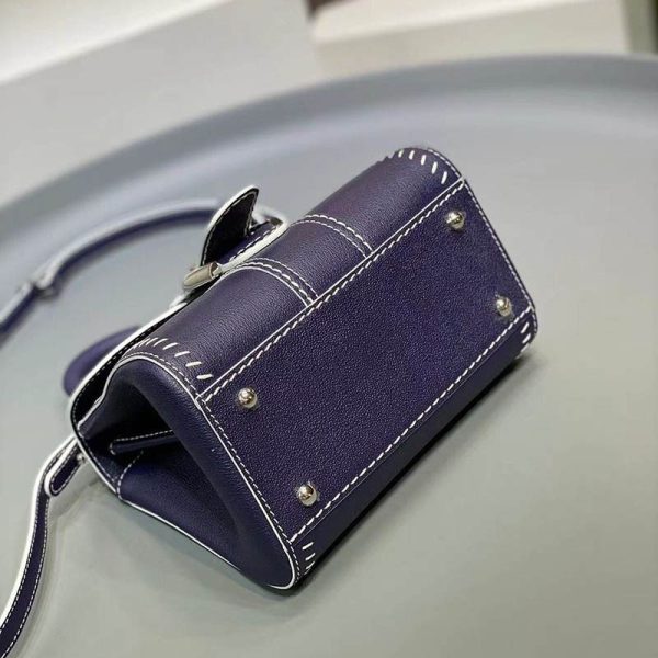 ★日本!!人気！デルボー カーフスキン ブリヨン ショルダー 偽物 ハンドバッグ☆送料込 AA0406ADW0AKSPA - 画像 (6)