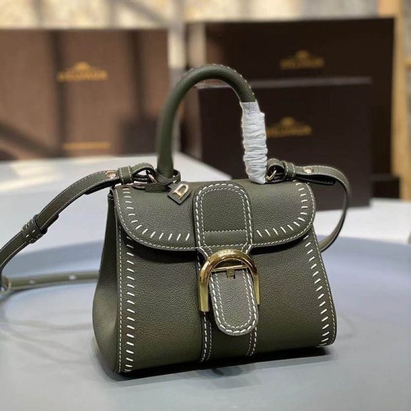 21-22AW デルボー カーフスキン ブリヨン ショルダー ハンドバッグ 偽物 2サイズ☆送料込 AA0406ADW0AKSP - 画像 (2)