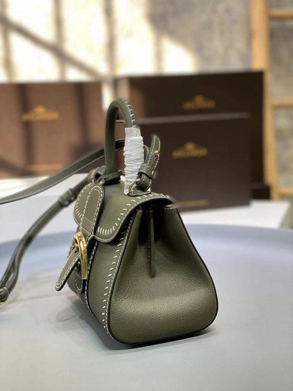 21-22AW デルボー カーフスキン ブリヨン ショルダー ハンドバッグ 偽物 2サイズ☆送料込 AA0406ADW0AKSP - 画像 (3)
